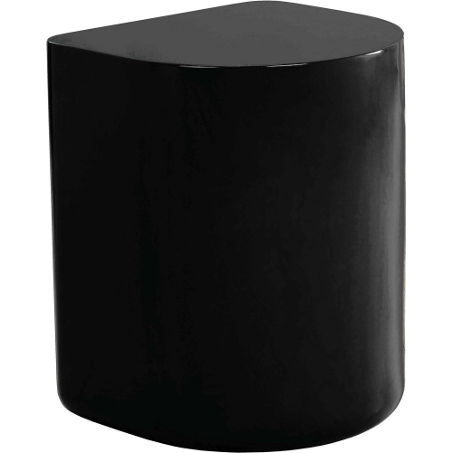 Dree Outdoor End Table in Black Concrete