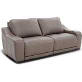 Maxfield Power Reclining Sofa w/ Power Head Rests in Umber Brown Top Grain Leather