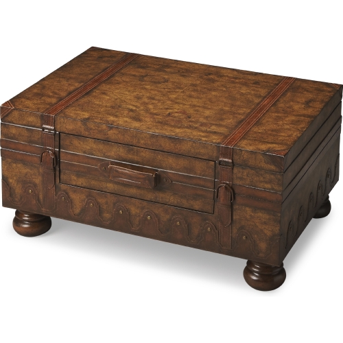 Vasco Old World Map Trunk Table