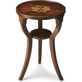 Dalton Cherry Round Accent Table