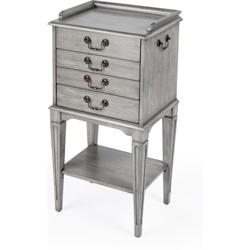 Hardwick 4 Drawer Chest in Gray Wood