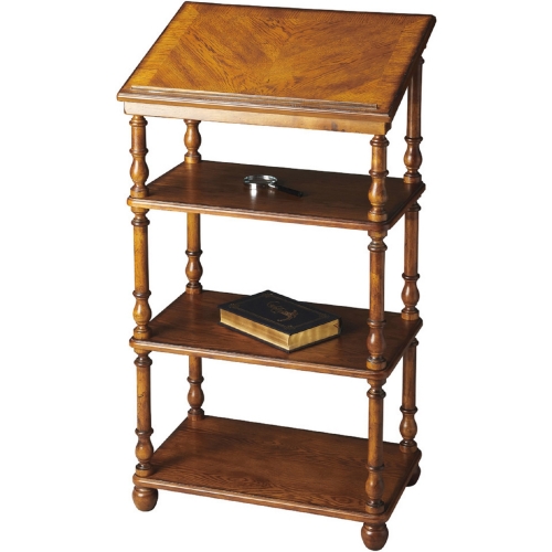 Alden Vintage Oak Library Stand