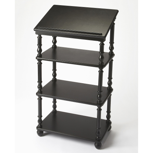 Alden Black Licorice Library Stand