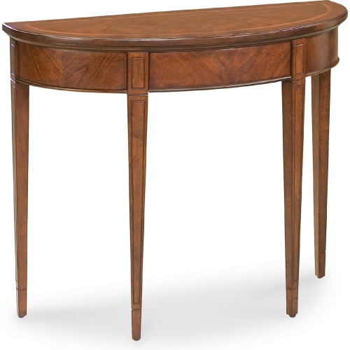 Hampton Cherry Demilune Console Table