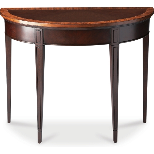 Hampton Cherry Nouveau Demilune Console Table