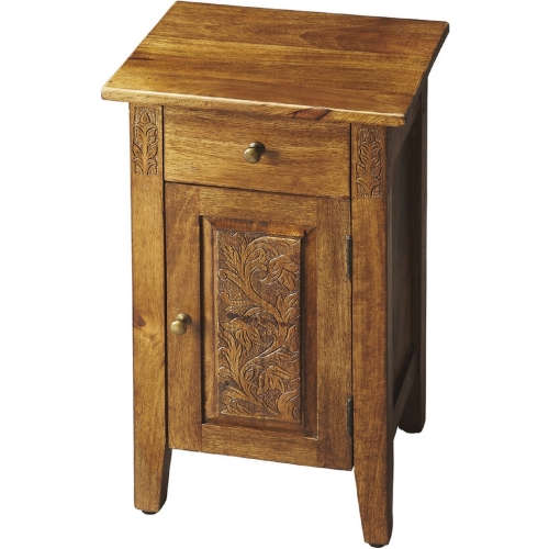 Webster Hand Carved Chairside Chest