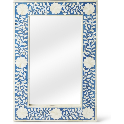 Olivia Blue Bone Inlay Wall Mirror