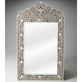 Victoria Black Bone Inlay Wall Mirror