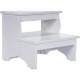 Melrose Step Stool in Cottage White Finish Wood