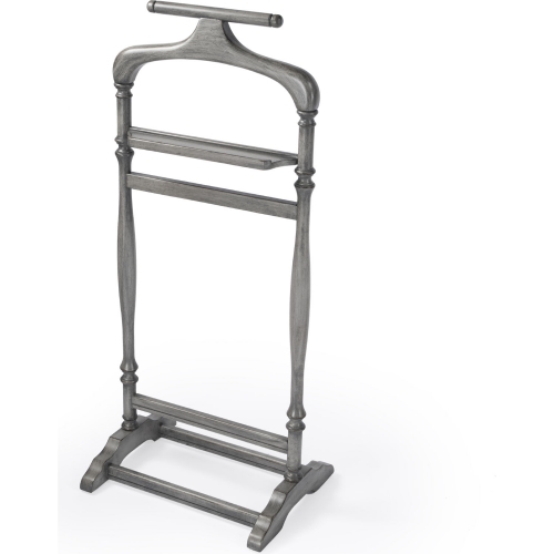 Judson Valet Stand in Powder Gray Finish