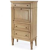 Wordsworth Secretary Desk in Antique Beige Finish Wood