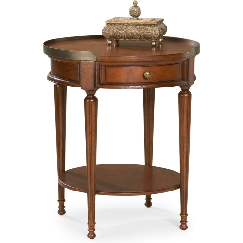 Sampson Cherry Accent Table