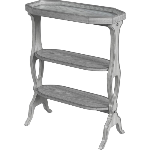 Hadley Side Table in Powder Gray Finish