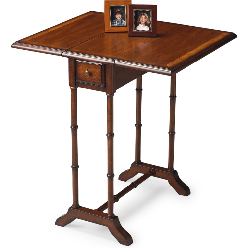 Darrow Umber Drop-Leaf Table