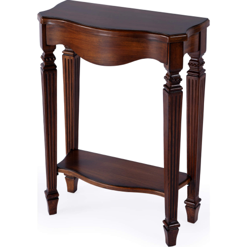 Cheshire Ballerina 22" Console Table in Antique Cherry Brown Finish Wood