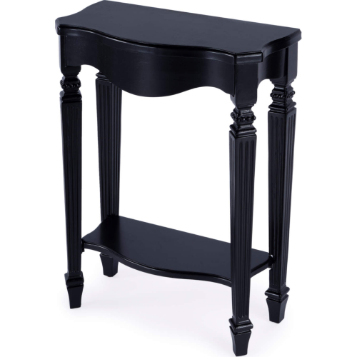 Cheshire Ballerina 22" Console Table in Black Licorice Finish Wood