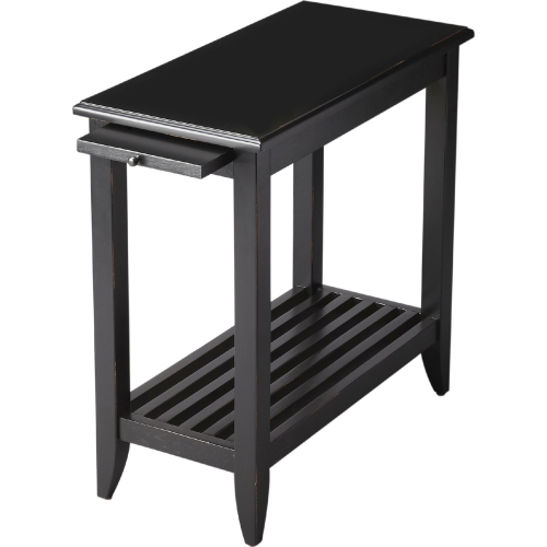 Irvine Black Licorice Chairside Table