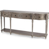 Peyton Console Table in Driftwood Finish