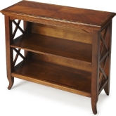 Newport Olive Ash Burl Low Bookcase