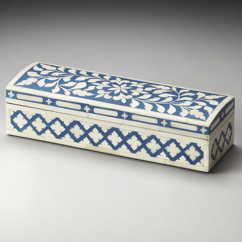 Amanda Blue Bone Inlay Storage Box