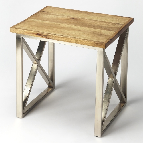 Laudan Industrial Chic End Table