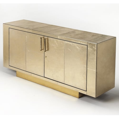 Francois Gold Leather Buffet