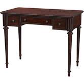 Edmund 38" Writing Desk in Cherry Dark Brown Finish