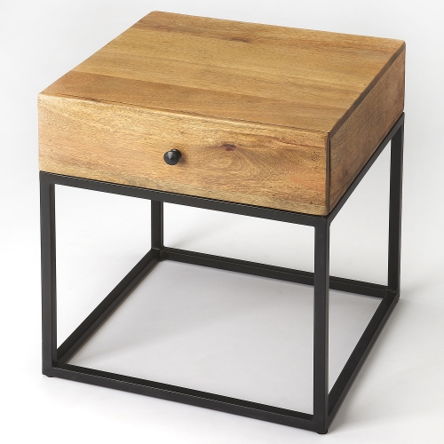 Brixton Iron & Wood End Table