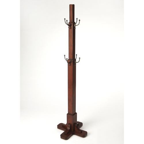 Webster Antique Cherry Costumer Coat Rack