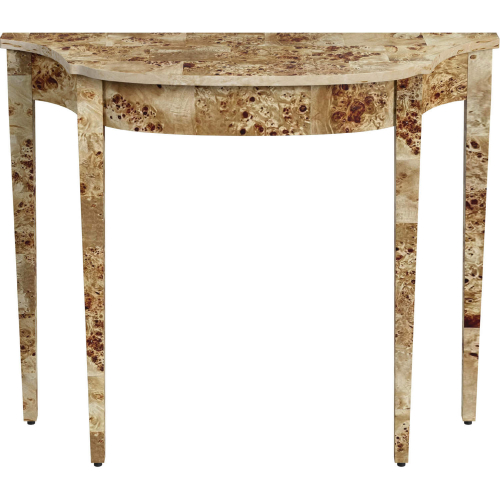 Chester 36" Console Table in Light Brown Burl