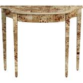 Chester 36" Console Table in Light Brown Burl