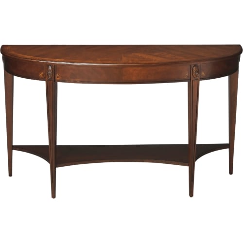 Astor Nutmeg Demilune Console Table