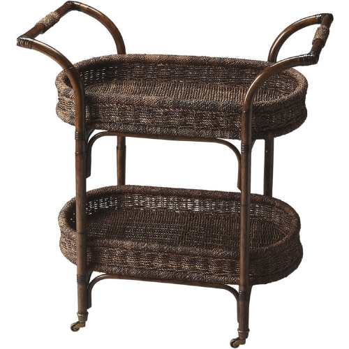 Fiji Rattan Serving Cart