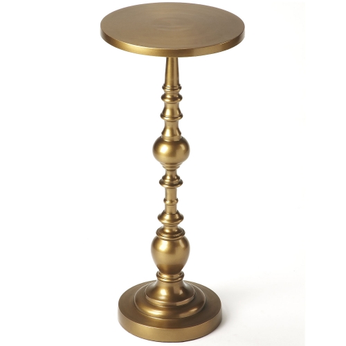 Darien End Table in Antique Gold Aluminum