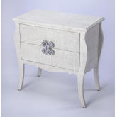 Felicia Accent Chest in Off White Raffia