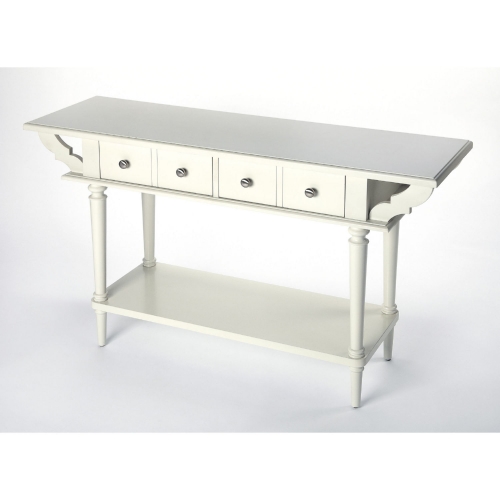 Talia White Console Table