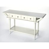 Talia White Console Table