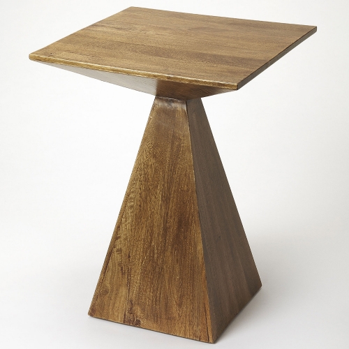 Titus End Table in Brown Mango Wood