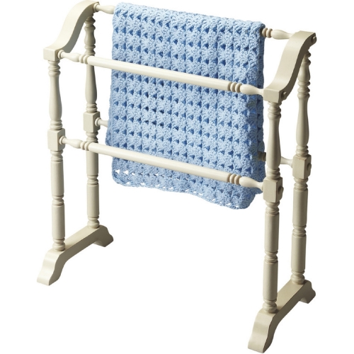 Lillian Blanket Rack in Cottage White