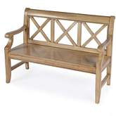 Gerrit 44" Bench in Antique Beige Finish Wood