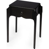 Wilshire Nightstand in Dark Coffee Brown Wood