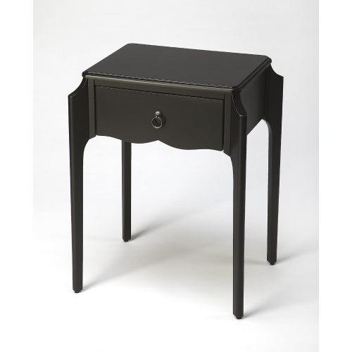 Wilshire Nightstand in Black Wood