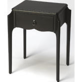 Wilshire Nightstand in Black Wood