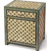 Perna Hand Painted Chest in Multicolor Wood