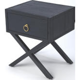 Lark End Table in Navy Blue Finish Wood