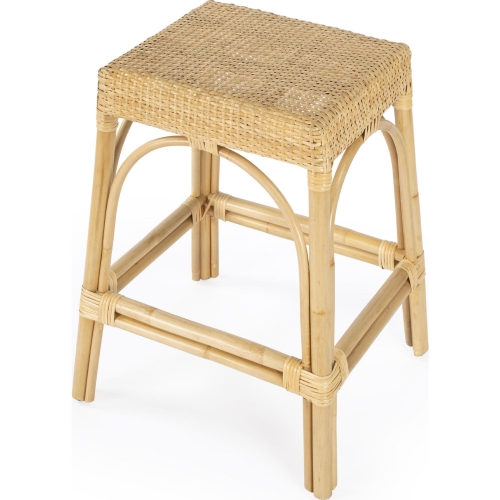 Robias Counter Stool in Natural Poly & Rattan