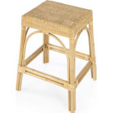 Robias Counter Stool in Natural Poly & Rattan