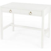 Lark Desk in White Finish Wood