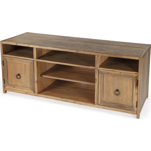 Lark 65" TV Stand in Natural Finish Wood