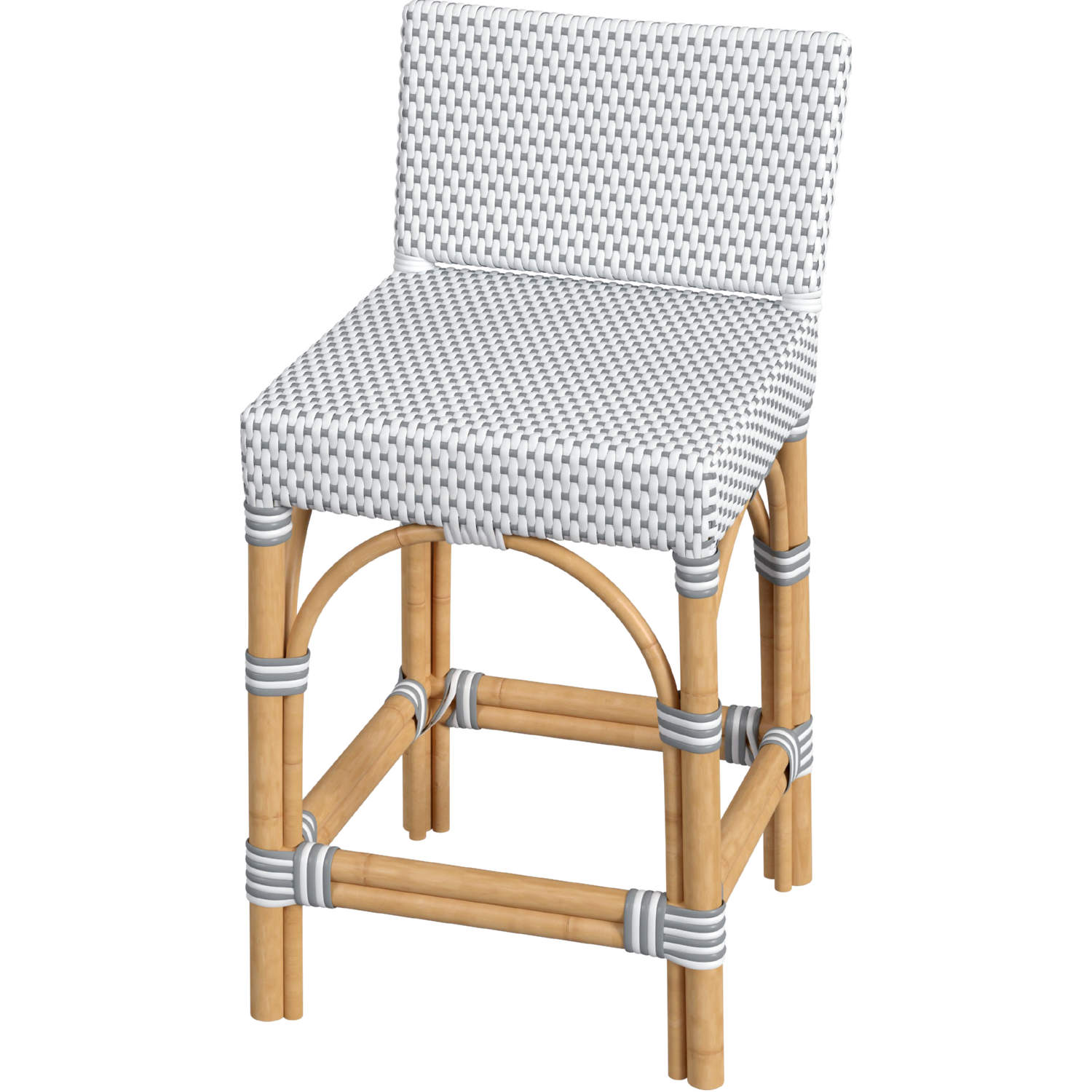 Low back discount wicker bar stools